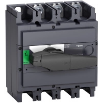 SCHNEIDER ELECTRIC Товаров прекъсвач, Compact INS500 , 500A, with black rotary handle, 3P