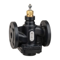 Venta V232 Globe Valve, 2-Way, PN25, Flanged, Balanced Plug, DN25, Kvs 10, Nodular Iron, Stainless Plug and Seat.