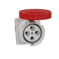 Индустриален контакт за монтаж в табло, Mureva PK, ъглов, 125A, 3P+E, 400V, IP67
