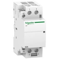 SCHNEIDER ELECTRIC Контактор Acti9, iCT, 2P, 2NO, 40A, 220..240V AC