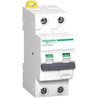 Kомбинирана дефектнотокова защита (RCBO), Acti9 iC60, 2P, 32A, C крива, 10000A/15kA, AC тип, 300mA