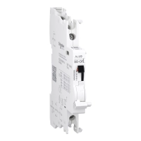 Спомагателен контакт, Acti9 A9N, OF/SD+OF, 2 C/O, 100mA - 6A, 24VAC - 415VAC, 24VDC - 130VDC, горна и долна връзка