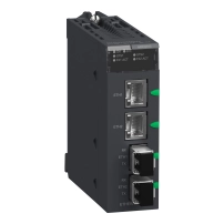 SCHNEIDER ELECTRIC Fiber converter, Modicon X80, SM/LC 2CH 100Mb, for severe environment