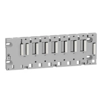 SCHNEIDER ELECTRIC Backplane, Modicon X80, 6 slots, panel, mounitng plate or DIN rail mounting, ruggedized