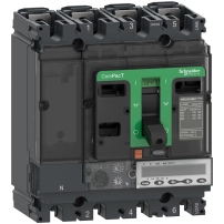 Автоматичен прекъсвач, ComPacT NSX100HB1, 75kA/690VAC, 4 полюса, MicroLogic 5.2E изключвателно устройство 40A