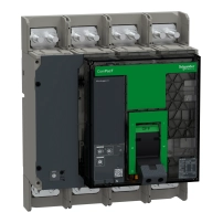 Прекъсвач, ComPacT NS1600N, 50kA at 415VAC, 4P, фиксиран, ръчно управление, MicroLogic 2.0 контролен блок, 1600A