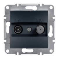 SCHNEIDER ELECTRIC Крайна розетка TV-SAT, Asfora, антрацит