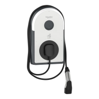 Зарядна станция, EVlink Pro AC/AC , 11kW, 16A, 3P+N, T2 прикачен кабел, RDC-DD 6mA, RCD Asi 30mA, MNx aux.