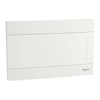 МОДУЛНО ТАБЛО ВГРАДЕН М-Ж 12мод., бяла врата Easy9 EU Flush 1R 12M white door 2 TB