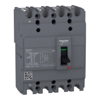 Автоматичен прекъсвач EasyPact EZC100H - TMD - 80 A - 4 полюса 3d