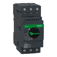 SCHNEIDER ELECTRIC Motor circuit breaker, TeSys GV3, 3P, 50A, magnetic, rotary handle, EverLink terminals