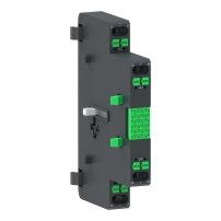 SCHNEIDER ELECTRIC Auxiliary contact block, TeSys Giga, 1NO+1NC, side mounting, push-in terminals