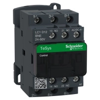 SCHNEIDER ELECTRIC Контактор, 3P, <=440V, 12A AC-3, 24-60V AC/DC