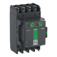 Високомощен контактор, TeSys Giga, 4 полюса (4NO), AC-1 <=440V 330A, разширена версия, 200…500V широколентова AC/DC намотка