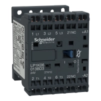 SCHNEIDER ELECTRIC Контактор 6A 3P+O VIS 24V DC 1NC
