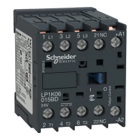SCHNEIDER ELECTRIC Контактор TeSys K - 3P,AC-3, 440V, 12A, 1NC aux, 220V DC