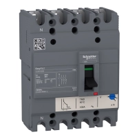 SCHNEIDER ELECTRIC Circuit breaker EasyPact CVS100BS, 25kA, 415VAC, 100A, 4P 3d