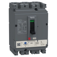 Прекъсвач EasyPact CVS250N, 50kA, 415VAC, 250A термомагнитно TM-D изключващо устройство, 3P 3d