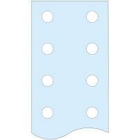 "PrismaSeT Linergy Перфорирана вертикална шина BS 60X10 L1675"