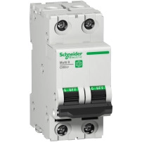 Миниатюрен авт. прекъсвач (MCB), Multi9 C60SP, 2P, 2A, крива Б, 10kA (UL1077), 10kA (IEC/EN 60947-2)