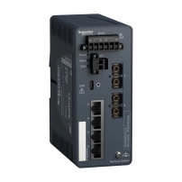 SCHNEIDER ELECTRIC Суич Modicon, 4 порта за медни кабели + 2 порта за многомодов оптичен кабел