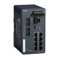 SCHNEIDER ELECTRIC Управляем суич/комутатор Modicon, 8 порта за медни кабели + 2 порта за многомодов оптичен кабел