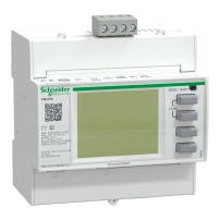 SCHNEIDER ELECTRIC Електромер, параметри I, In, U, V, PQS, E, PF, Hz, THD, сериен порт