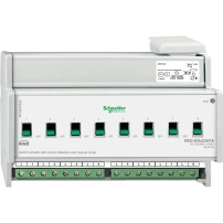 SCHNEIDER ELECTRIC Switch actuator REG-K/8x230/16 w. manual mode and current detection, light grey