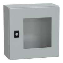 Прозрачна врата PanelSet CRN без монтажна плоча - H300xW300xD150 IP66 IK08 RAL7035