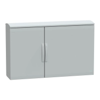 Табло за стоящ монтаж, полиестер PLAT отворен капак с козирка 750x1250x320 IP44