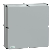SCHNEIDER ELECTRIC Кутия за PLS, полиестърна задна част, непрозрачен PC капак IP65 54x54x23cm