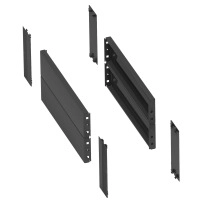 Страничен панел за основа 400x200mm. стоманен лист. RAL 7022. IP 30. IK 10.