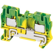 Клеми Linergy - 4mm? 1x1 - зелен-жълт
