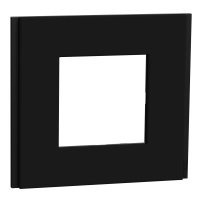 SCHNEIDER ELECTRIC Единична декорат. рамка, каучук 1 gang Unica Deco frame Rubber Black