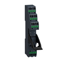SCHNEIDER ELECTRIC Гнездо/Цокъл със скоба, за RXG2 релета, 5A, пружинни клеми тип "push in", отделен контакт