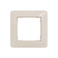 SCHNEIDER ELECTRIC Един. декорат. рамка, крем Frame 1 gang