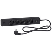 Разклонител 5 Гнезда & 2 USB 1.5M Антрацит