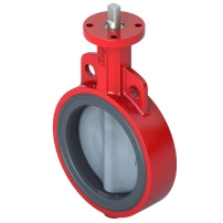 VF209W High Pressure Butterfly Valve, 2-Way, DN80, Wafer Flanged, Nylon Disc, EPDM Liner, Kvs 397 m?/h, Max ?P 1200 kPa