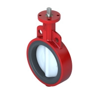 VF299W 2-Way Low Pressure Butterfly Valve, DN250, Wafer Flanged, Nylon Disc, Kvs 4670 m?/h, Max ?P 350 kPa