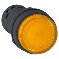 Светещ бутон жълт 24V
