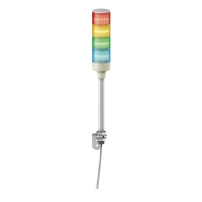 Easy Harmony XVG, Сигнална лампа за машини, O60, червен оранжев син, постоянна светлина, звънец, монтаж на алуминиева тръба, IP23, 24 V AC/DC