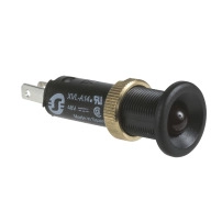 ROUND PIL LIGHT RED 48V FASTON CONNECT