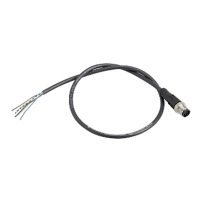 PRE WIRED CONNECTOR M12 MALE STRAIGHT 4P