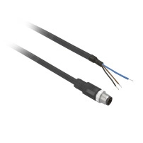 0,5M M8 MALE PREWIRE CONN STRAIGHT CABLE