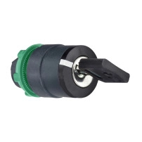 SCHNEIDER ELECTRIC Head for key selector switch, Ø22mm, 3 positions, stay put Dom 8D1