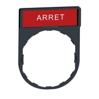 LEGEND HOLDER PLAS WHITE MARKED ARRET